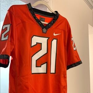 Nike Oklahoma State University Alternate Orange Football Jersey #21